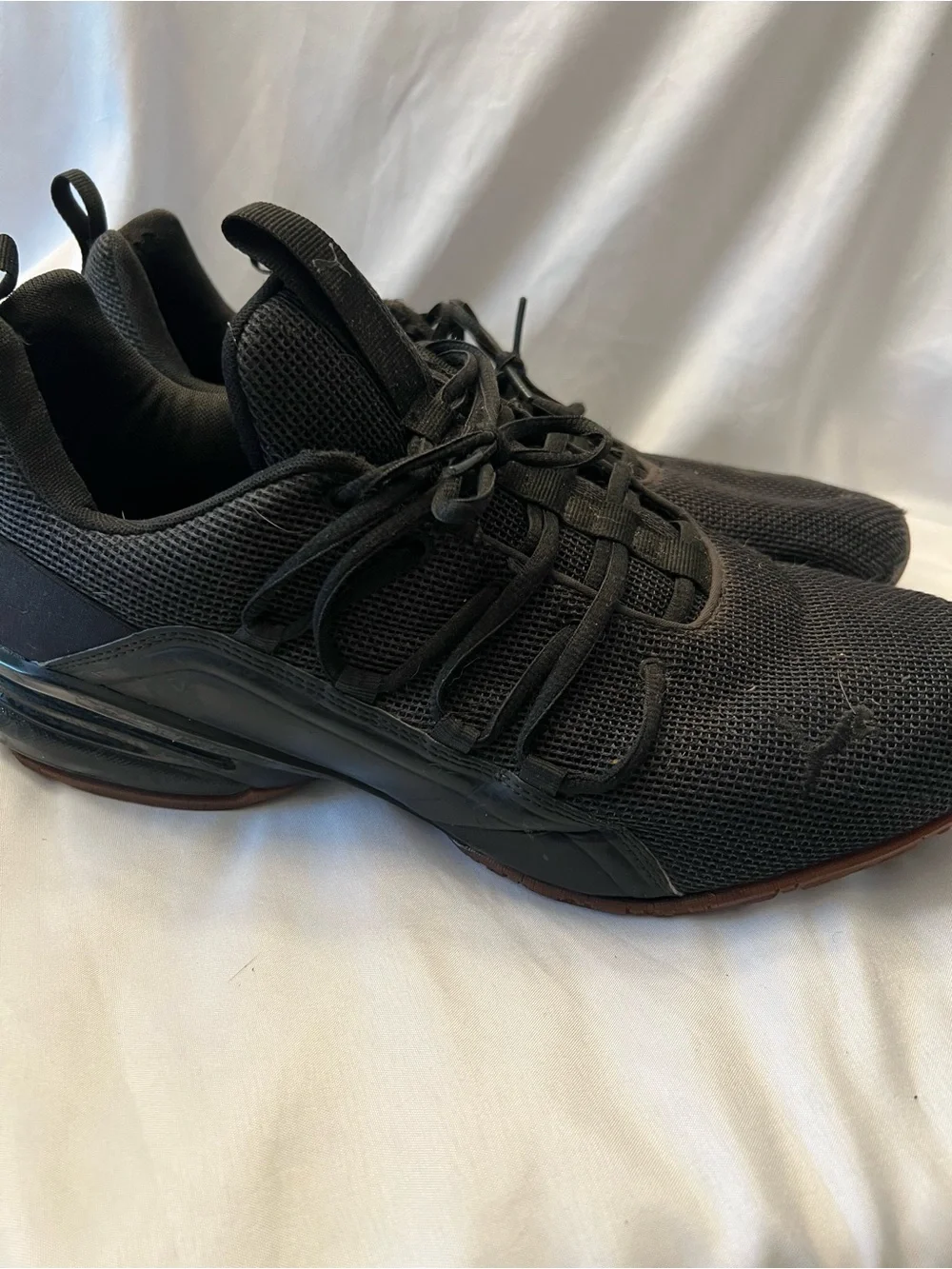 Puma Men's Black Mesh Athletic Sneakers